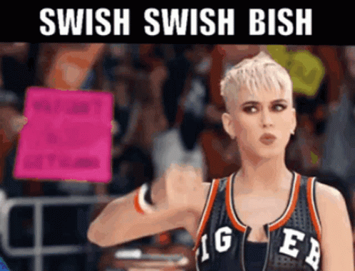 Swish Swish Katy Perry GIF - Swish Swish Katy Perry Bish GIFs