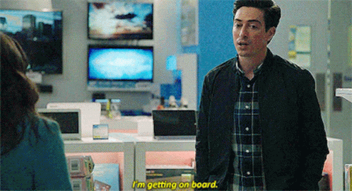 Superstore Im Getting On Board GIF - Superstore Im Getting On Board Getting On Board GIFs