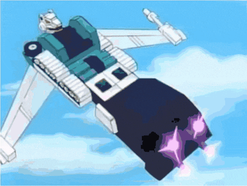 a cartoon drawing of a robot with the number 8 on its back
