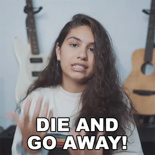Die And Go Away Alessia Cara GIF - Die And Go Away Alessia Cara Wish You Death GIFs