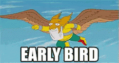 Early Bird GIF - Cartoons Bird Early Bird GIFs