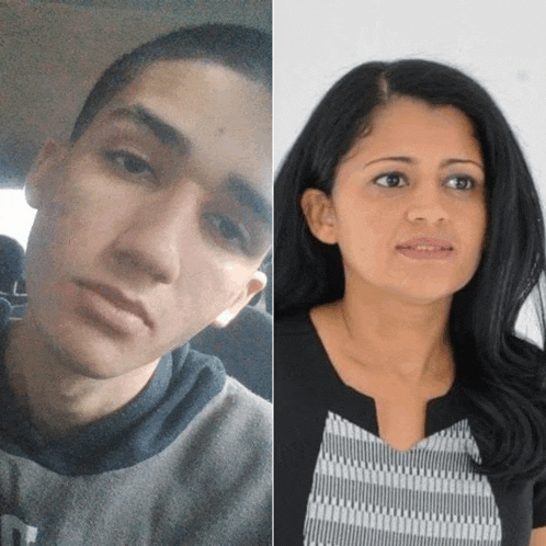 a man and a woman are shown side by side