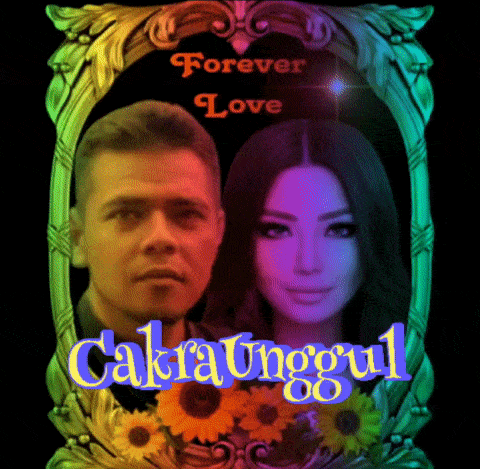 a picture of a man and a woman with the words forever love