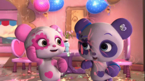 Crystal Panda Dancing Together GIF - Crystal Panda Dancing Together Party GIFs