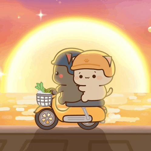 Peach Goma Riding GIF - Peach Goma Riding Motorbike GIFs