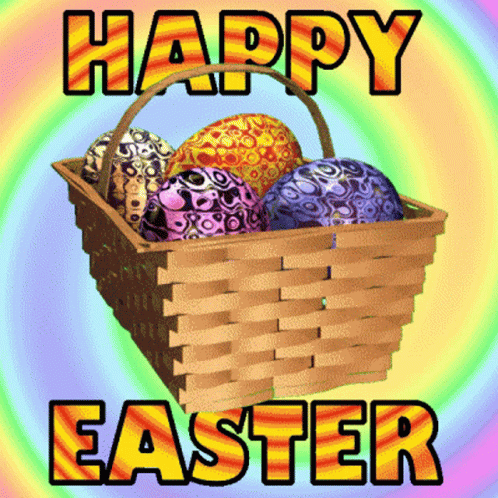 Easter Basket Happy Easter GIF - Easter Basket Happy Easter Easter Eggs GIFs