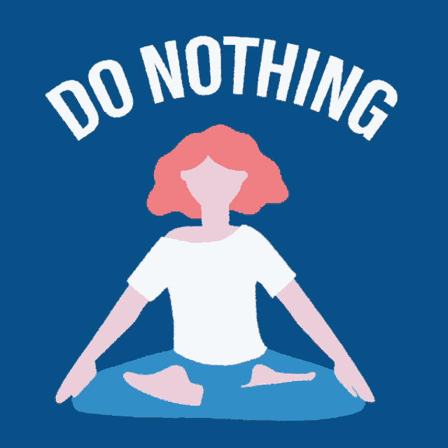an illustration of a woman in a lotus position with the words save the world below her
