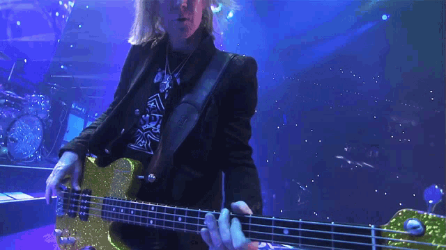 Playing A Bass Guitar Tom Hamilton GIF