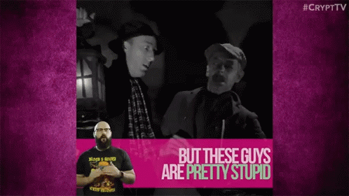 Both These Guys Are Pretty Stupid Fright Hype GIF - Both These Guys Are Pretty Stupid Fright Hype Monster Battles GIFs