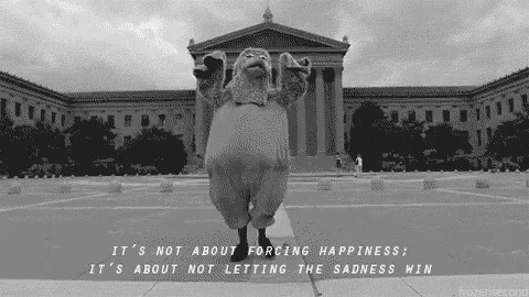 Chicken Its Not About Forcing Happiness GIF - Chicken Its Not About Forcing Happiness Not Letting The Sadness Win GIFs