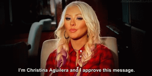 Christina Aguilera Approved GIF - Christina Aguilera Approved GIFs