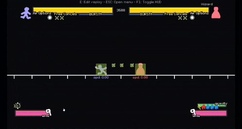 a screenshot of a video game that says hits on the top