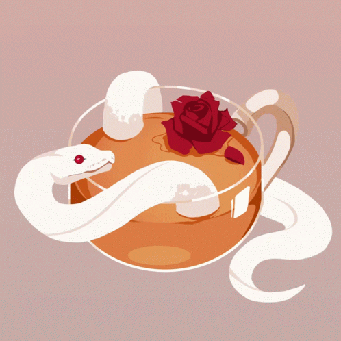 Snakes Tea GIF - Snakes Tea Red Rose GIFs