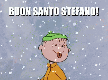 Buon Santo Stefano Nevicata Neve 26 Dicembre Auguri GIF - Saint Stephan Snowing Snowfall GIFs