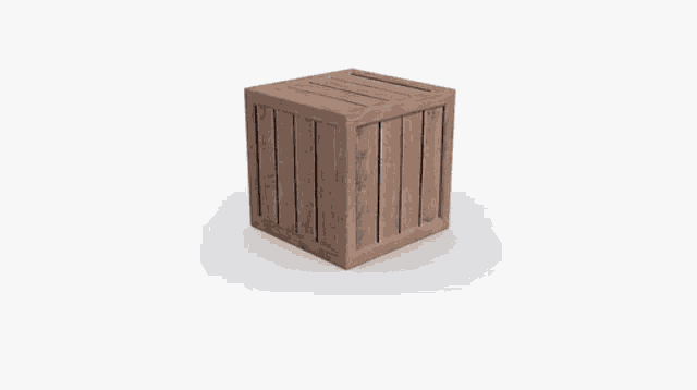 a bunch of boxes are flying in the air and one of them has the word united states written on it