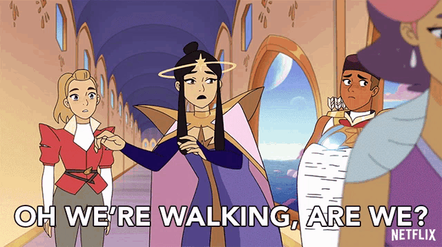 Oh Were Walking Are We GIF - Oh Were Walking Are We Castaspella GIFs