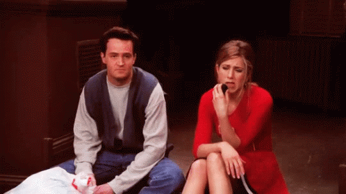 When No Reaction Is Your Primary Reaction GIF - No Comment Friends Rachel GIFs
