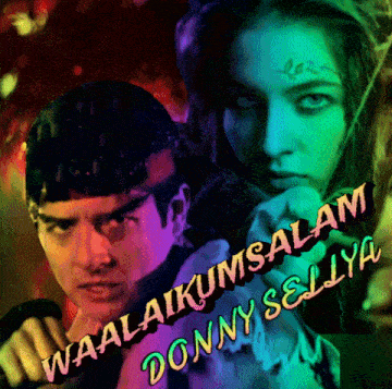 a poster of a man and a woman with the title waalakumsalam