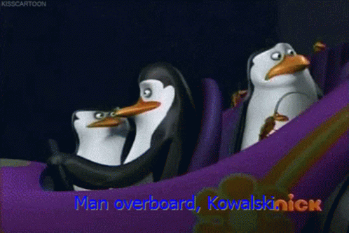 Penguins Of Madagascar Skipper GIF - Penguins Of Madagascar Skipper Man Overboard Kowalski GIFs
