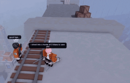 a screenshot of a video game that says goodbye acy