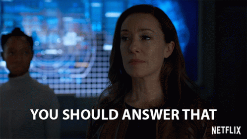 You Should Answer That Molly Parker GIF - You Should Answer That Molly Parker Maureen Robinson GIFs