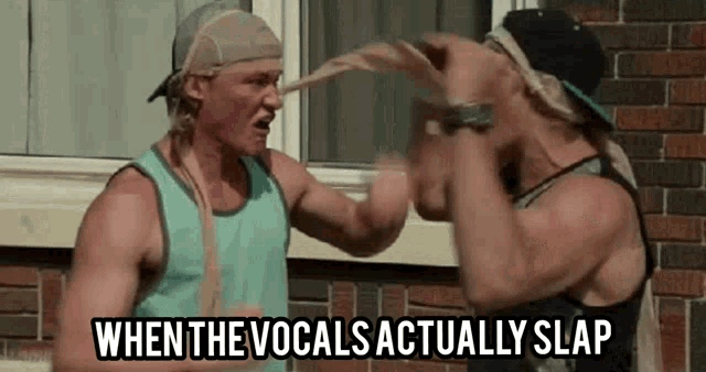 When The Vocals Actually Slap Music GIF
