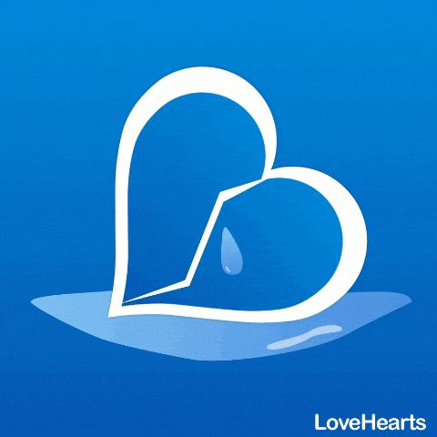 a blue background with a white heart and the word love hearts