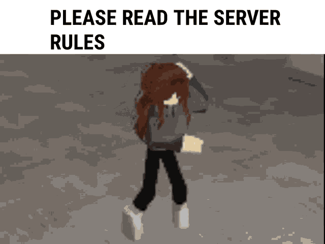 Please Read The Server Rules Roblox GIF - Please Read The Server Rules Roblox Wii GIFs