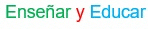 a white background with the words ensenar y educar