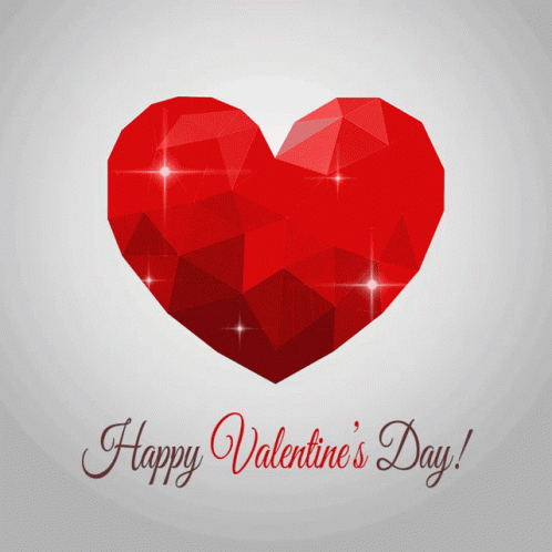 Happy Valentines Day Heart GIF - Happy Valentines Day Heart Sparkles GIFs