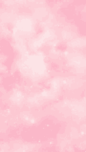 a pink background with white clouds and stars .