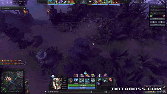 a screenshot of a video game with a score of 32 to 24