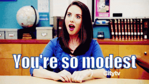 Modest GIF - Modest You Are So Modest Shocked GIFs