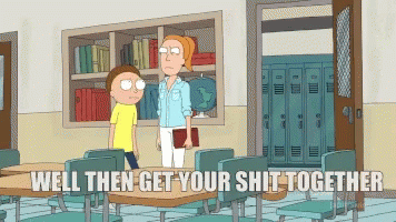 Get Your Shit Together Backpack GIF - Get Your Shit Together Backpack GIFs