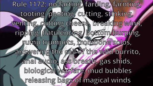 rule 1172 is written on a poster with a cartoon character