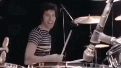 Freddie Mercury Queen GIF - Freddie Mercury Queen Drums GIFs