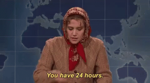 You Have 24 Hours GIF - 24hours You Have24hours 24hour Countdown GIFs