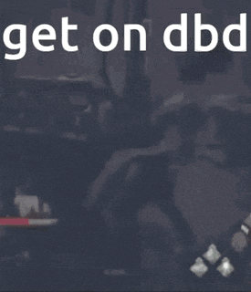 a man is sitting in front of a motorcycle engine with the words `` get on dbd '' written on the bottom .