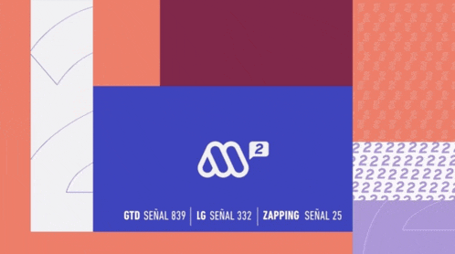 an advertisement for gtd señal 839 lg señal 332 zapping señal 25 on a purple background