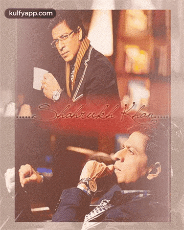 a picture of shahrukh khan with the website kulfyapp.com written on the bottom