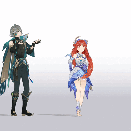 a man and a woman standing next to each other