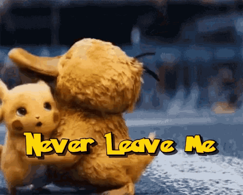 Never Leave Me Hugs GIF - Never Leave Me Hugs Pika Hugs GIFs