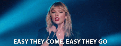 Easy They Come Easy They Go Taylor Swift GIF - Easy They Come Easy They Go Taylor Swift City Of Lover GIFs