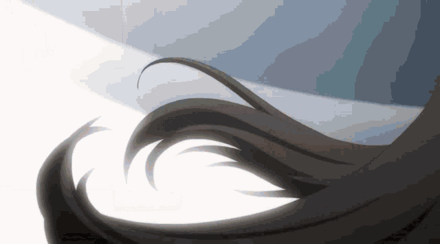 a close up of a person 's hair with a light shining on it