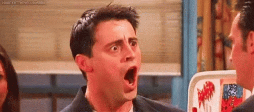 Friends Shocked Face GIF - Friends Shocked Face Joey Tribbiani GIFs
