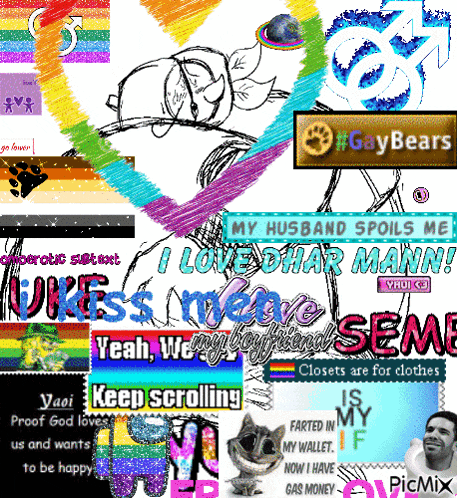 a collage of images including one that says gay bears