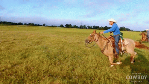 Riding A Horse Ultimate Cowboy Showdown GIF - Riding A Horse Ultimate Cowboy Showdown Running With The Horse GIFs