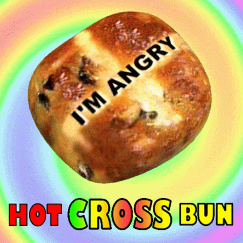 Hot Cross Bun Im Angry GIF - Hot Cross Bun Im Angry Cinamon Bun GIFs