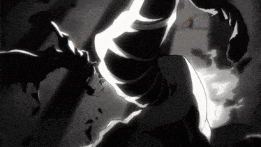 a black and white drawing of a person 's legs with a light coming out of them