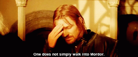 Facepalm One Does Not Simply GIF - Facepalm One Does Not Simply Lord Of The Rings GIFs